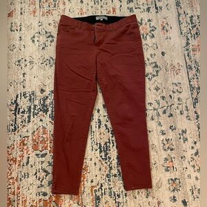 Wit & Wisdom Ab-solution Ankle skinny pant in Fired Brick (red), 10P